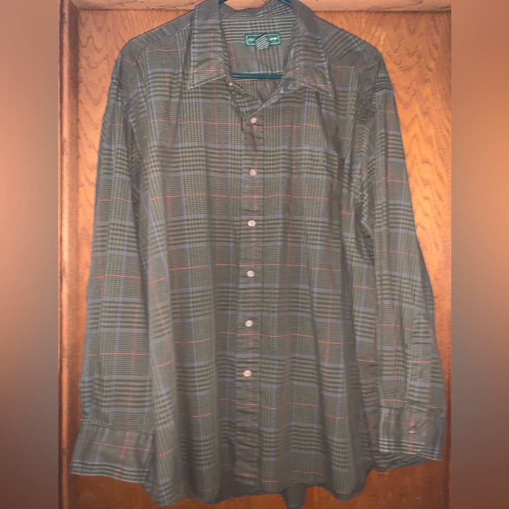 VTG Clubfellow Men’s Plaid Button Down Shirt‎ XXL